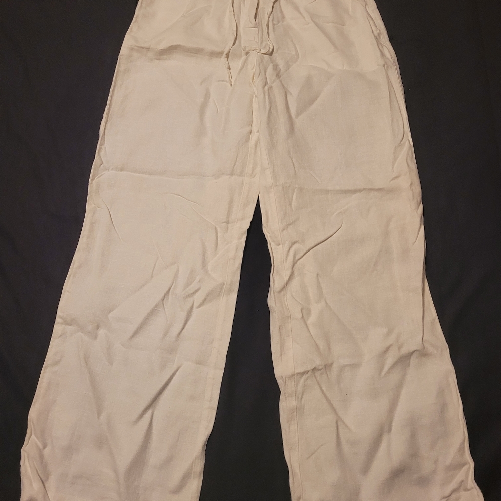 Linen white pants